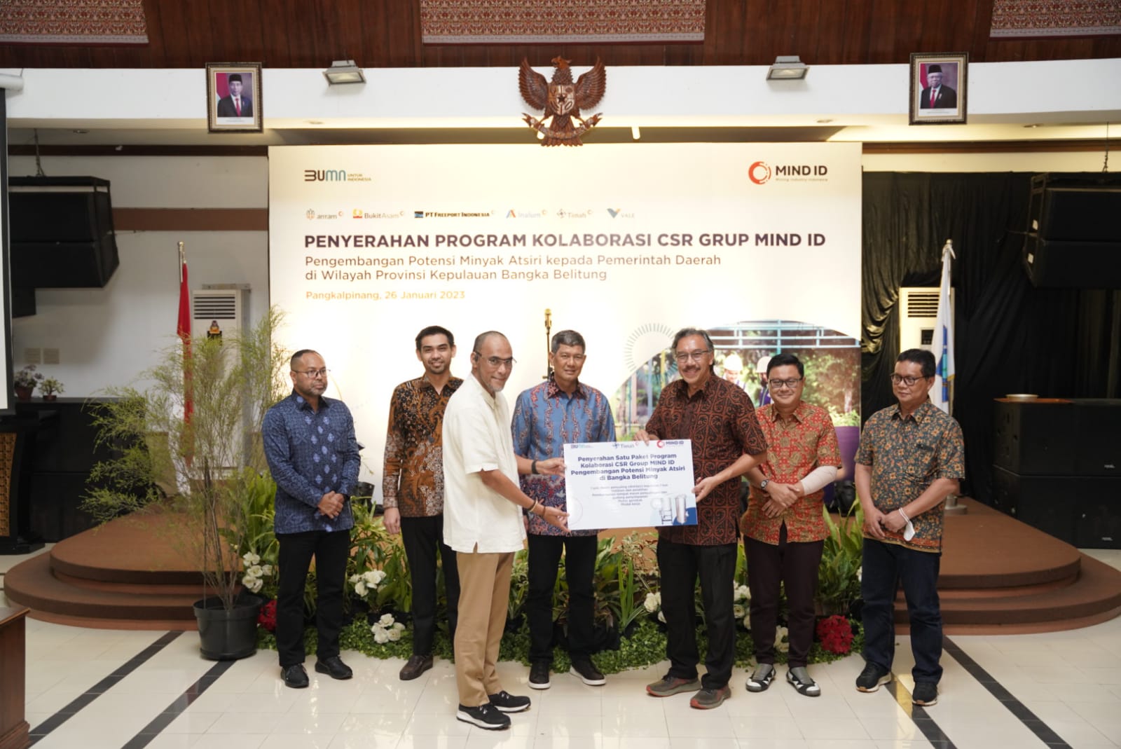 Grup MIND Serahkan CSR Pengembangan Minyak Atsiri Kepada Pemerintah Provinsi Kepulauan Bangka Belitung
